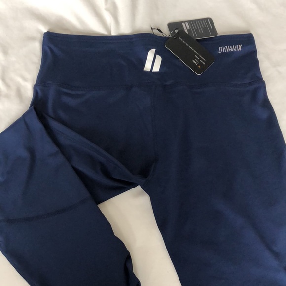 NWT Hyper Dynamix Navy Capri compression leggings SZ: L - Picture 5 of 5